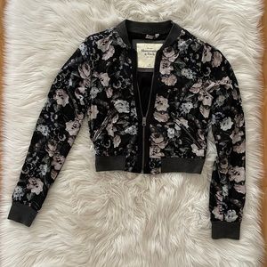 Floral Abercrombie zip up